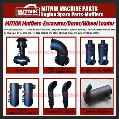Excavator Accessory Engine Parts EC290BP Silencer with Drain Valve OEM